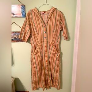 Vintage Abby Kent Striped Dress